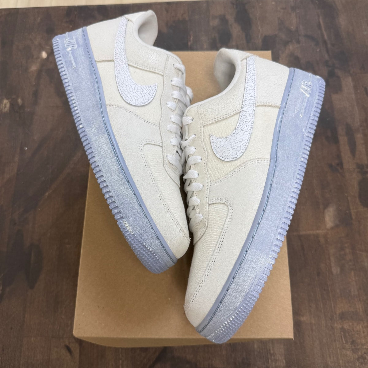Nike Air Force 1 Low '07 LV8 EMB Summit White Blue Whisper Size 10.5 (Pre-Owned) - Image 1