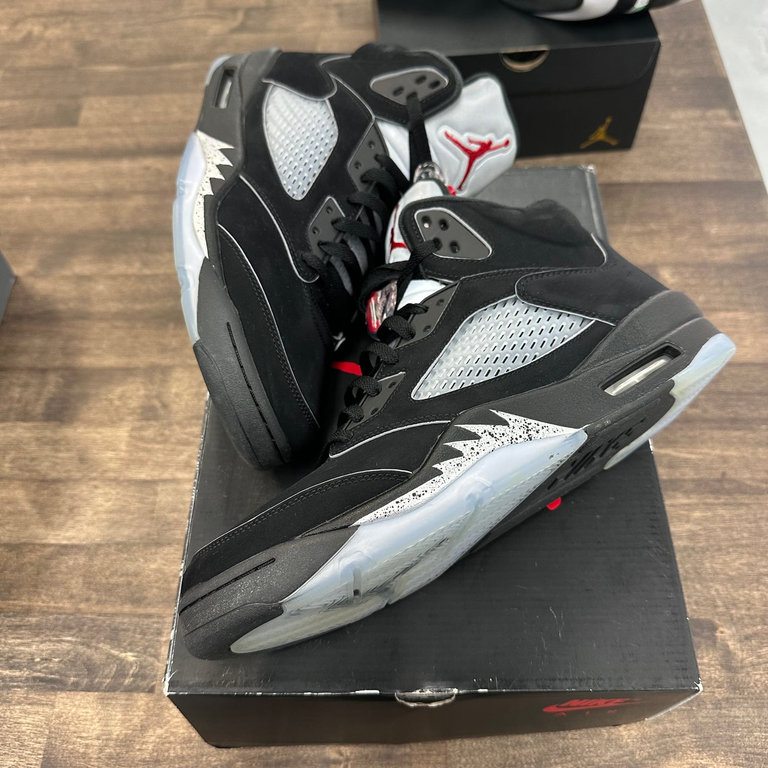 Black Metallic Jordan 5 (2025) (USED)