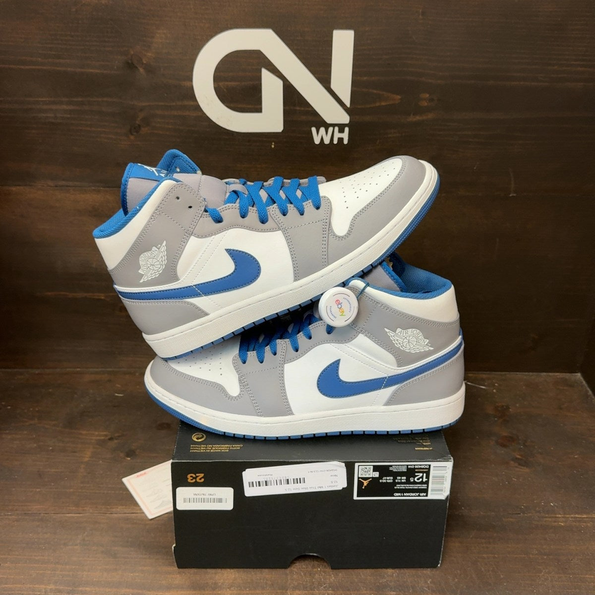 Jordan 1 Mid True Blue - Image 1