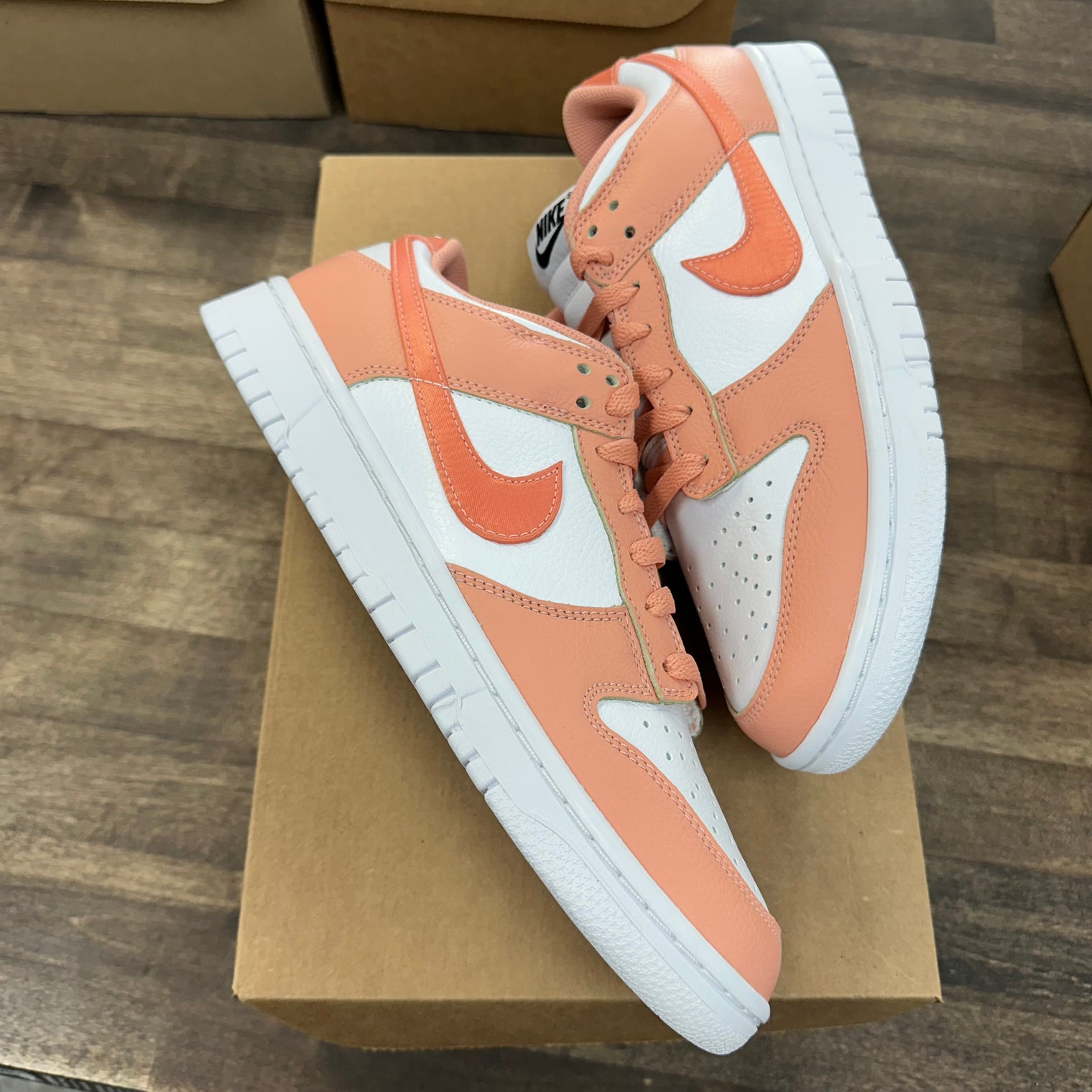 Peach White Nike ID Dunk Low (USED, No Box)