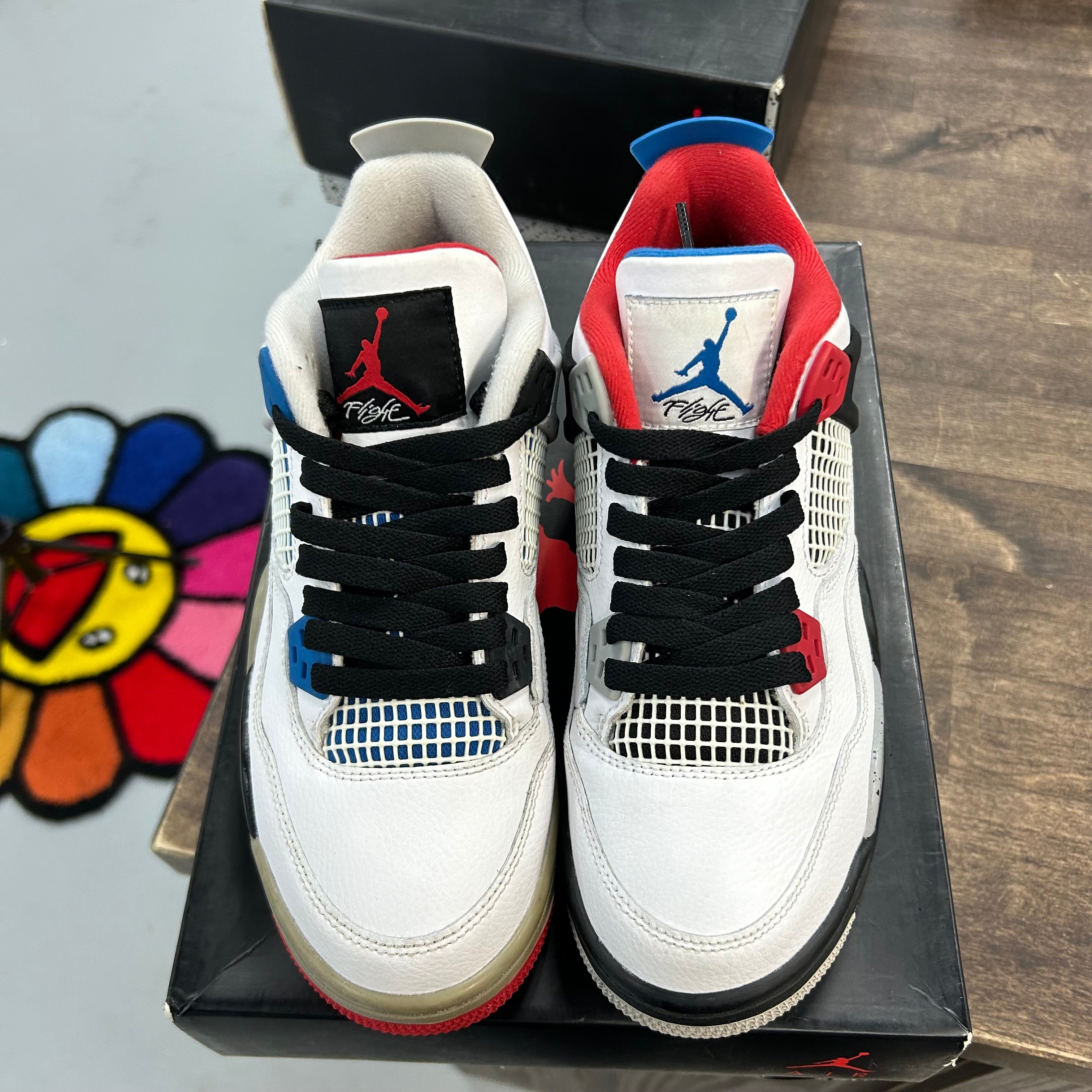 Jordan What the Jordan 4 Retro (USED) Size 5.5Y (Pre-Owned) - Image 2