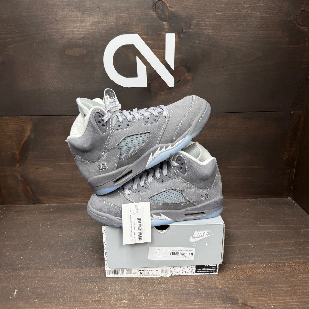 Jordan 5 Retro Wolf Grey (2026) (GS) - Image 1
