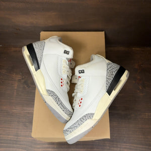 Jordan 3 Retro White Cement Reimagined (GS) Size 5.5Y (Pre-Owned) - Image 2