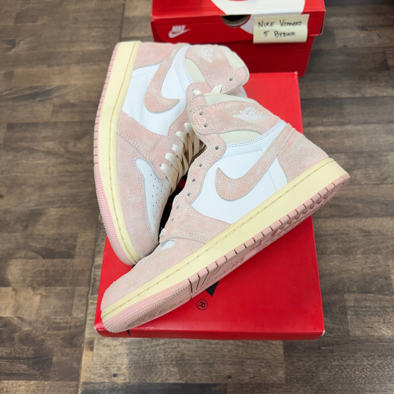 Washed Pink Jordan 1 High (W) (USED)