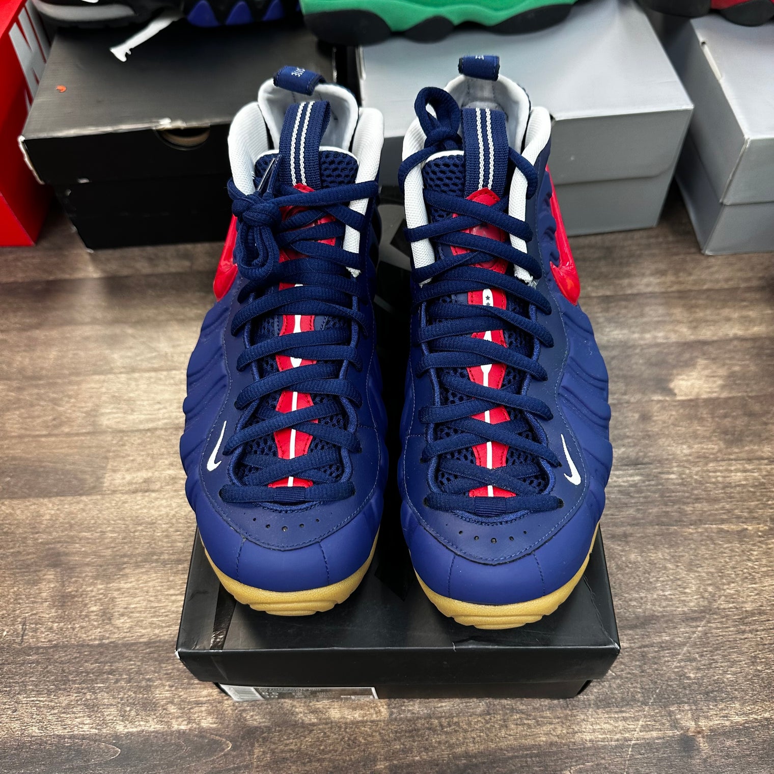 Blue Void University Red Foamposite Pro (USED)