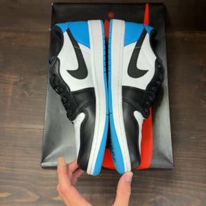 Jordan 1 Retro Low OG Black Dark Powder Blue - Image 4