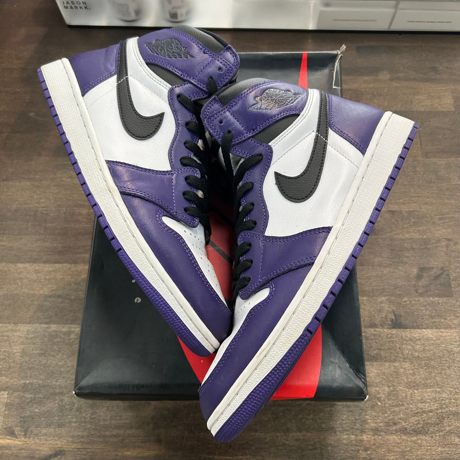 Court Purple White Jordan 1 High Retro (USED)