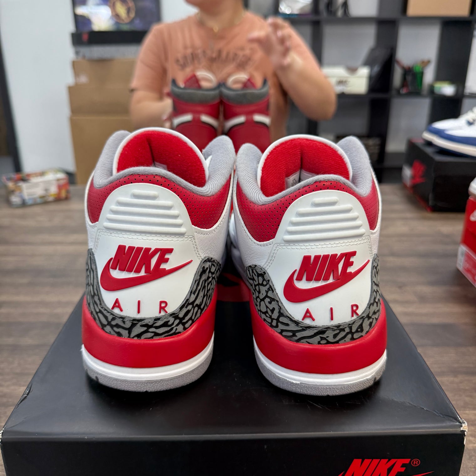 Fire Red Jordan 3 Retro (USED)