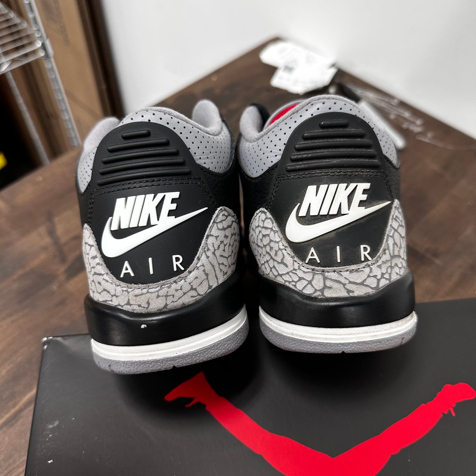 Black Cement Jordan 3 (GS) (USED)