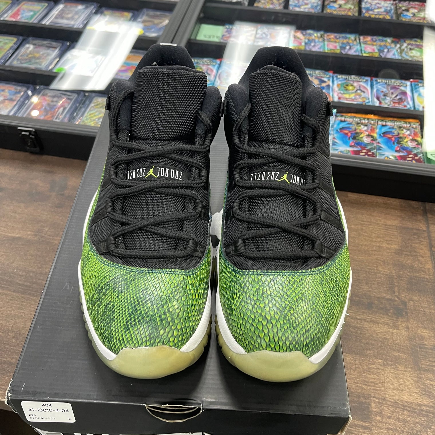 Green Snakeskin Jordan 11 Low (USED)