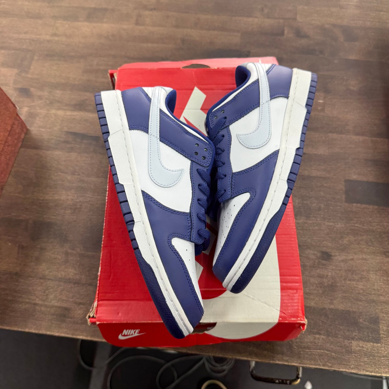 Deep Royal Football Grey Nike Dunk Low (Lightly Worn)