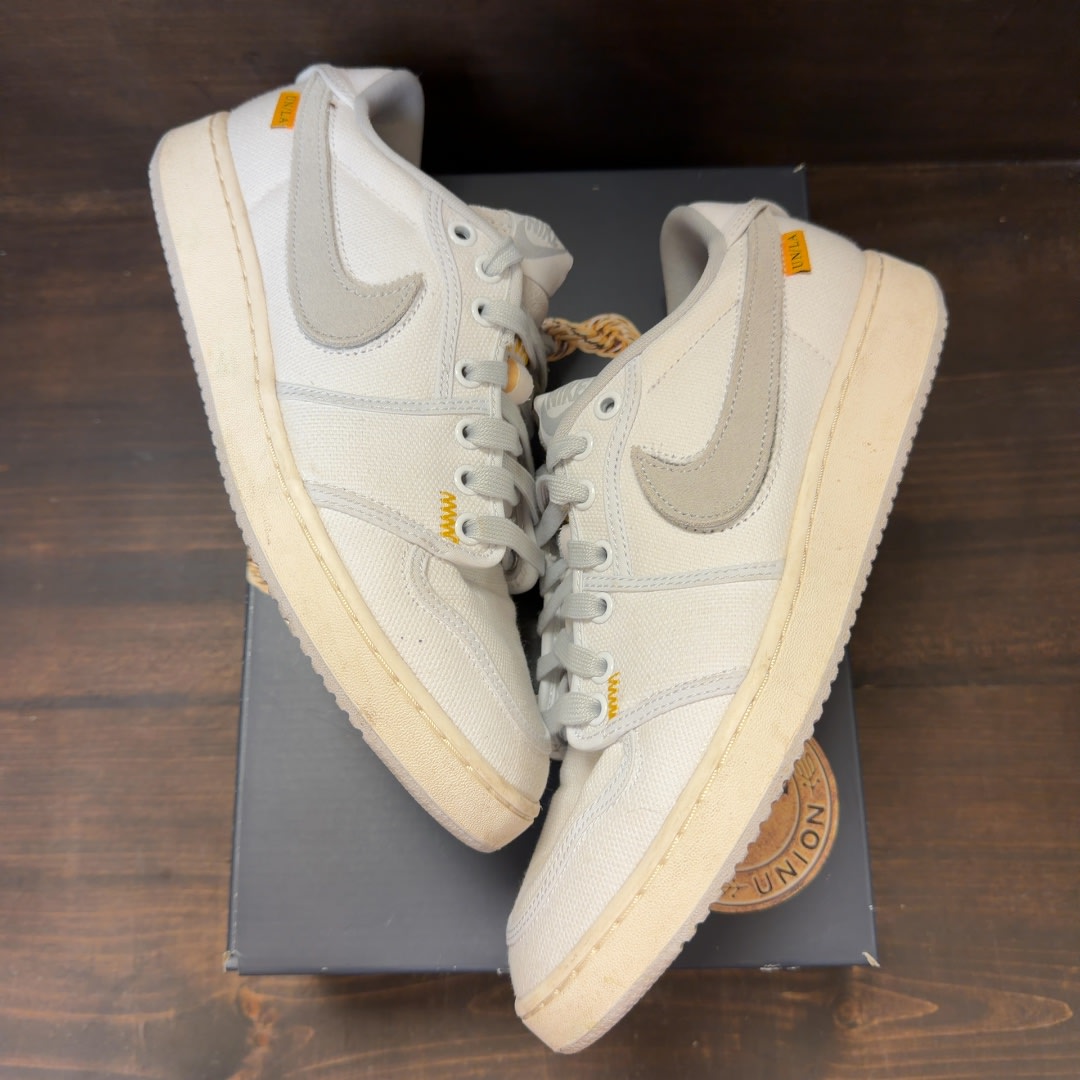 Jordan 1 Retro AJKO Low SP Union White Canvas - Image 2