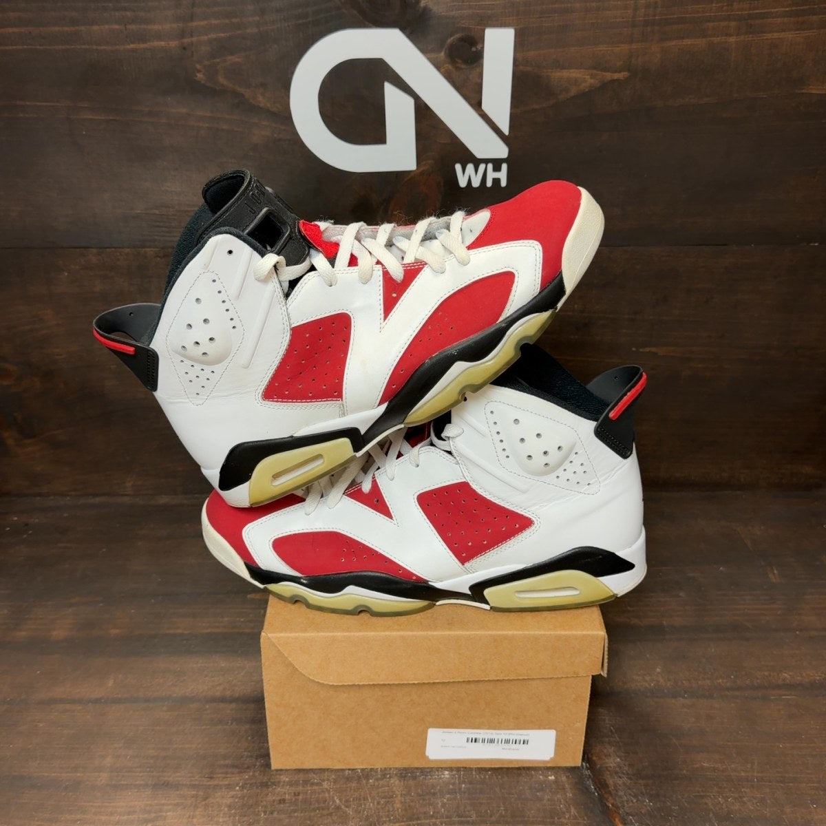 Jordan 6 Retro Carmine (2014) Size 12 (Pre-Owned) - Image 1