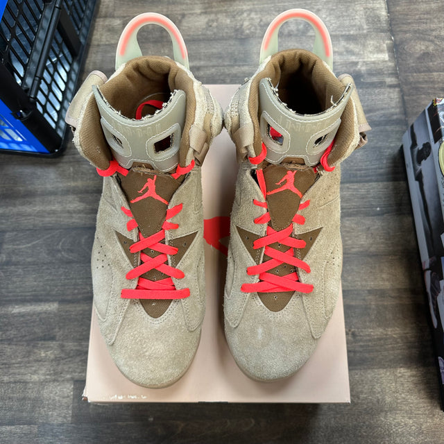 Khaki Travis Scott Jordan 6 Retro (USED)