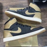 Black Metallic Gold Jordan 1 High (USED)