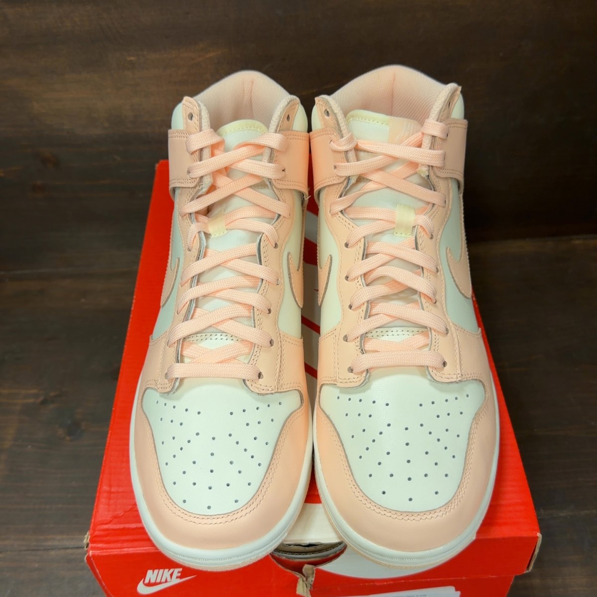 Nike Dunk High Sail Crimson Tint (Women's) Size 8.5W - Image 3