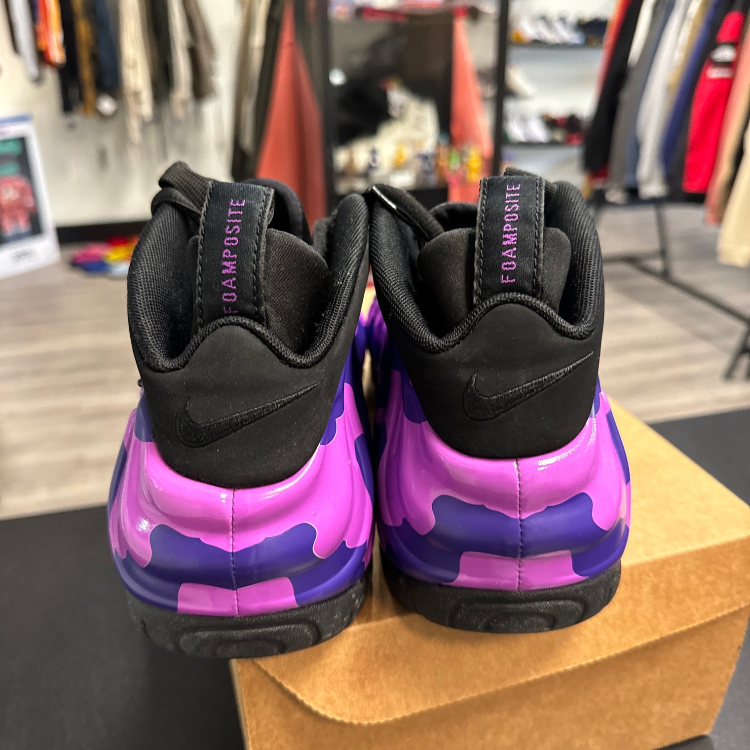 Nike Air Foamposite Pro Purple Camo (USED, no box)