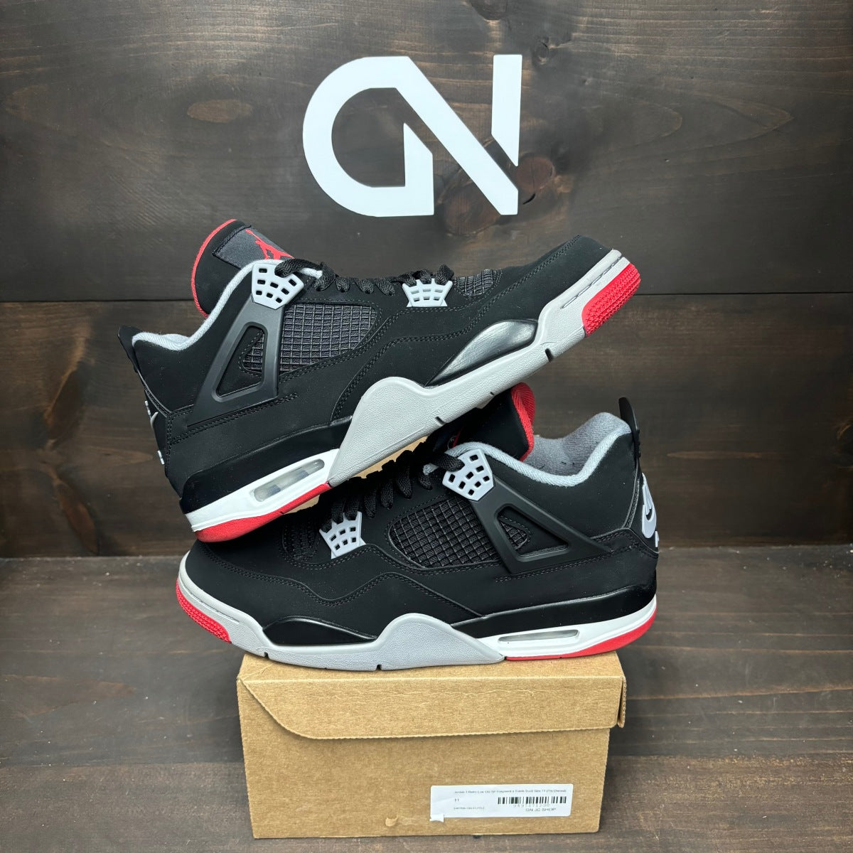Jordan 4 Retro Bred (2019) Size 11 (Pre-Owned) - Image 1
