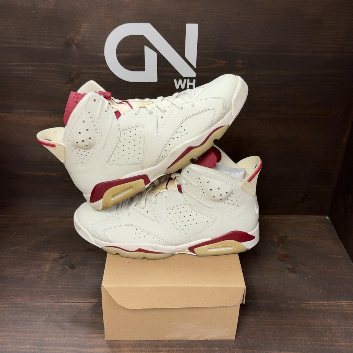 Jordan 6 Retro Maroon (2015) Size 14 (Pre-Owned) - Image 1