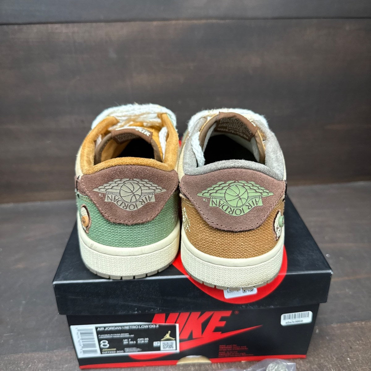 Jordan 1 Retro Low OG Zion Williamson Voodoo Size 8 (Pre-Owned) - sole