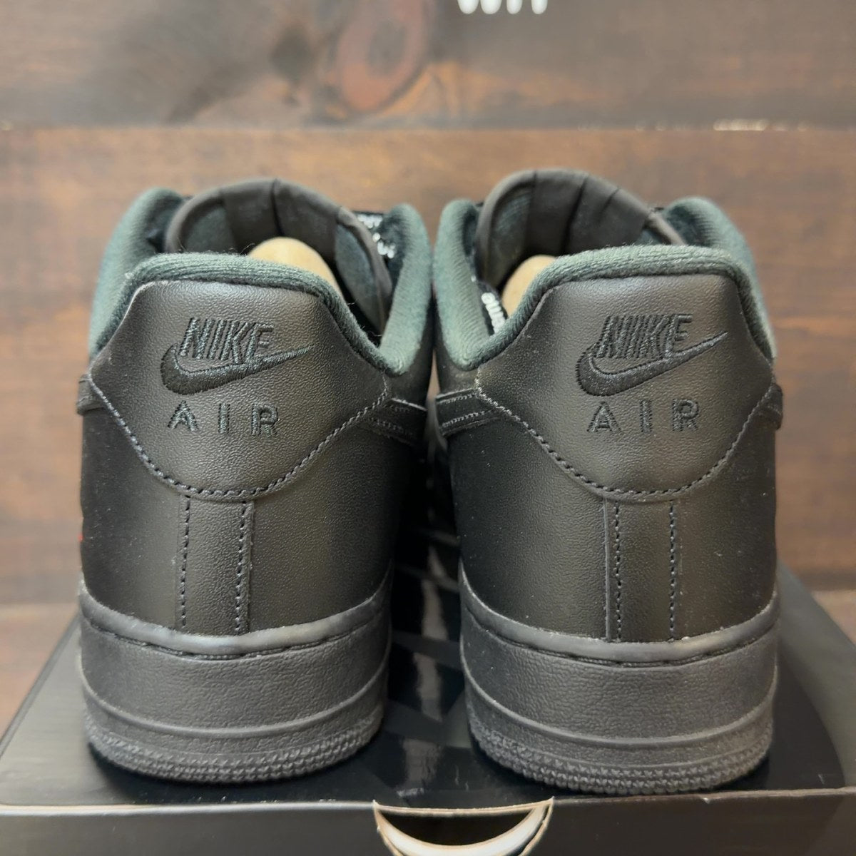 Nike Air Force 1 Low Supreme Black Size 11.5 (Pre-Owned)
