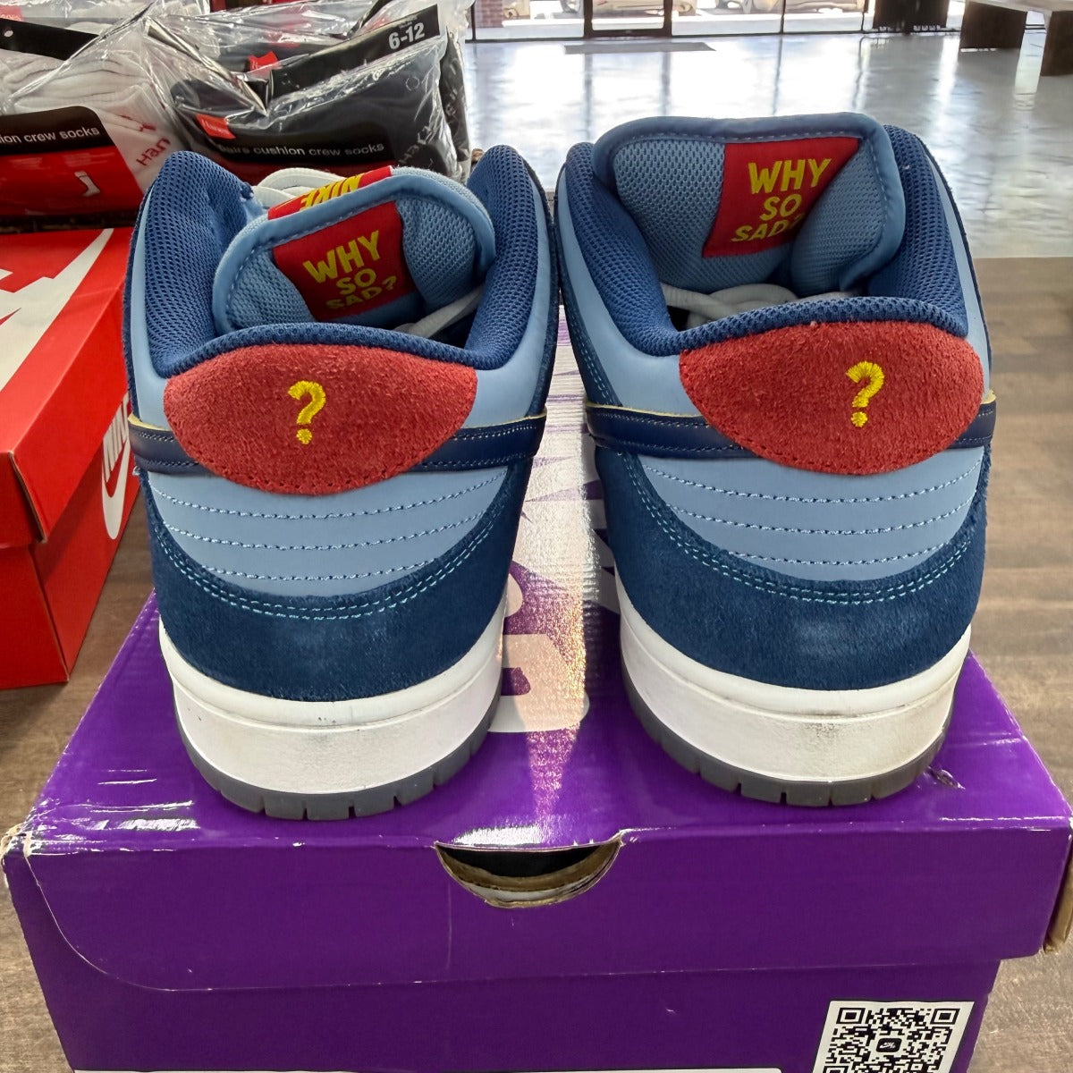 Nike SB Dunk Low Pro Why So Sad? Size 14 (Pre-Owned) - Image 4