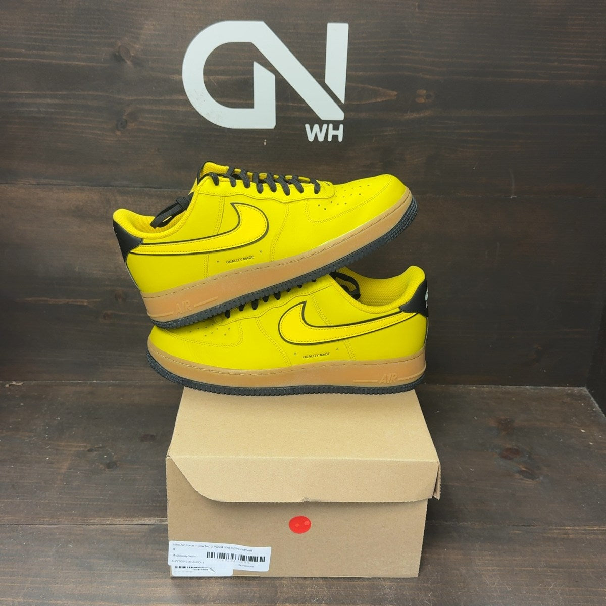 Nike Air Force 1 Low No. 2 Pencil Size 8 (Pre-Owned) - front