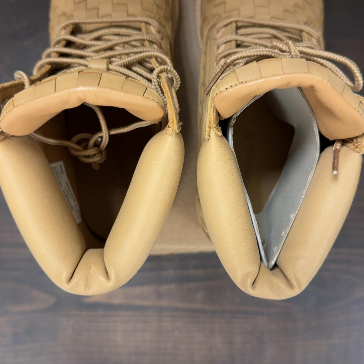 Timberland 6 Inch Premium Boot 'Woven Medium Beige Full Grain' Size 7.5 (Pre-Owned) - Image 7