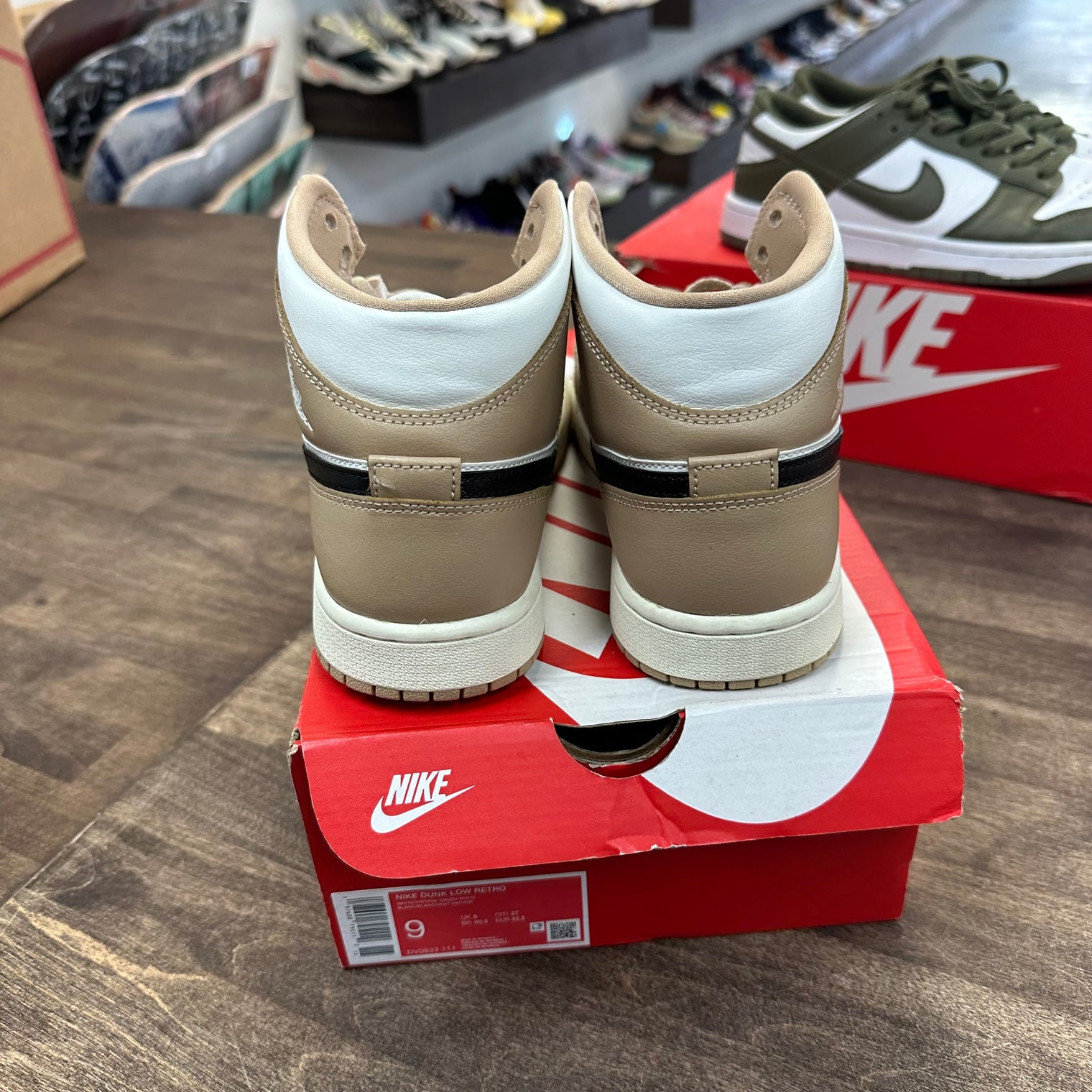 (W) Desert Sail Jordan 1 Mid (USED,Replacement Box)