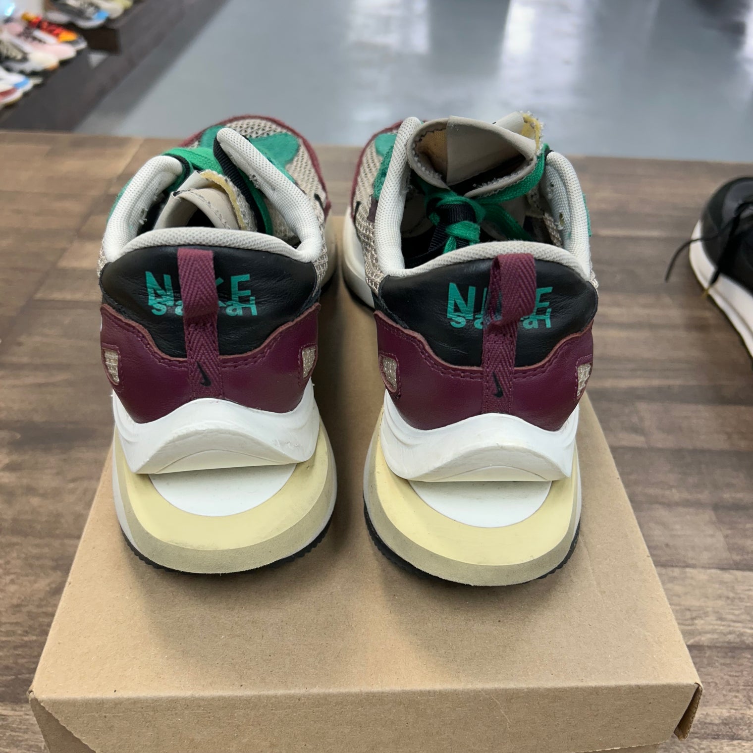 Sacai Villian Red Neptune Green Vaporwaffle (USED, No Box)