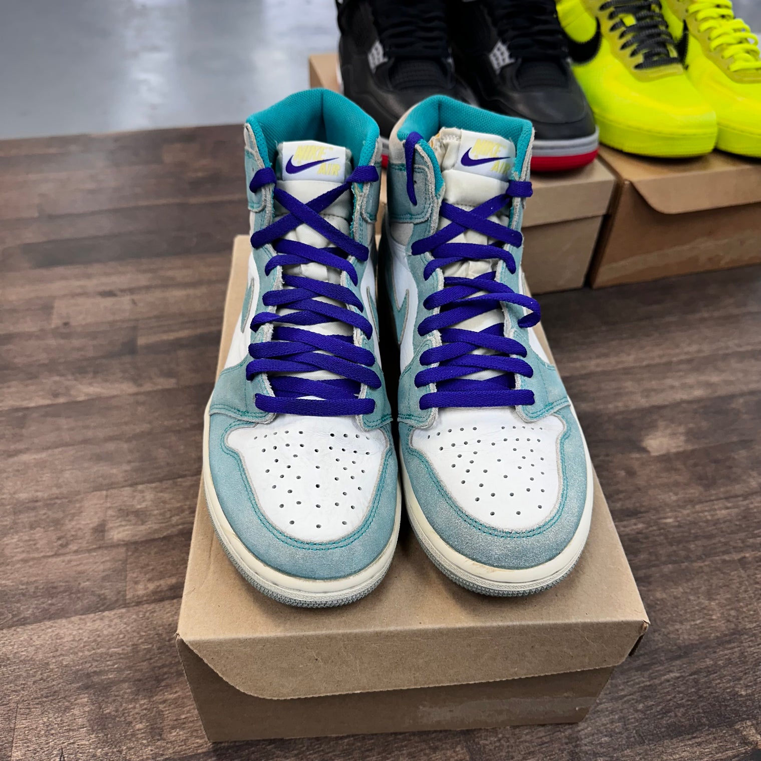 Turbo Green Jordan 1 High (USED,No Box)