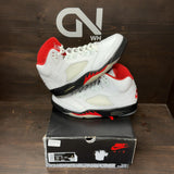 Jordan 5 Retro Fire Red Silver Tongue (2020) - Image 1