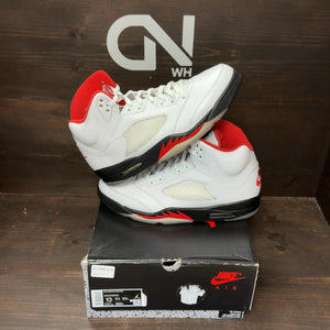 Jordan 5 Retro Fire Red Silver Tongue (2020) - Image 1
