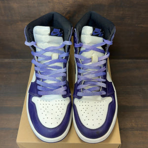 Jordan 1 Retro High Court Purple White Size 10 (Pre-Owned) - Image 3