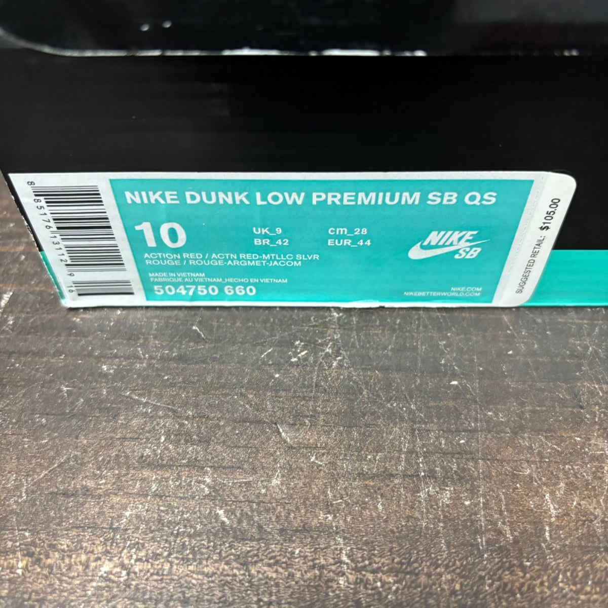 Nike SB Dunk Low Rukus Crawfish Size 10 (Pre-Owned) - Image 7
