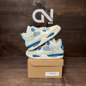 Jordan 4 Retro Military Blue (2024) (GS) Size 5.5Y (Pre-Owned) - Image 1