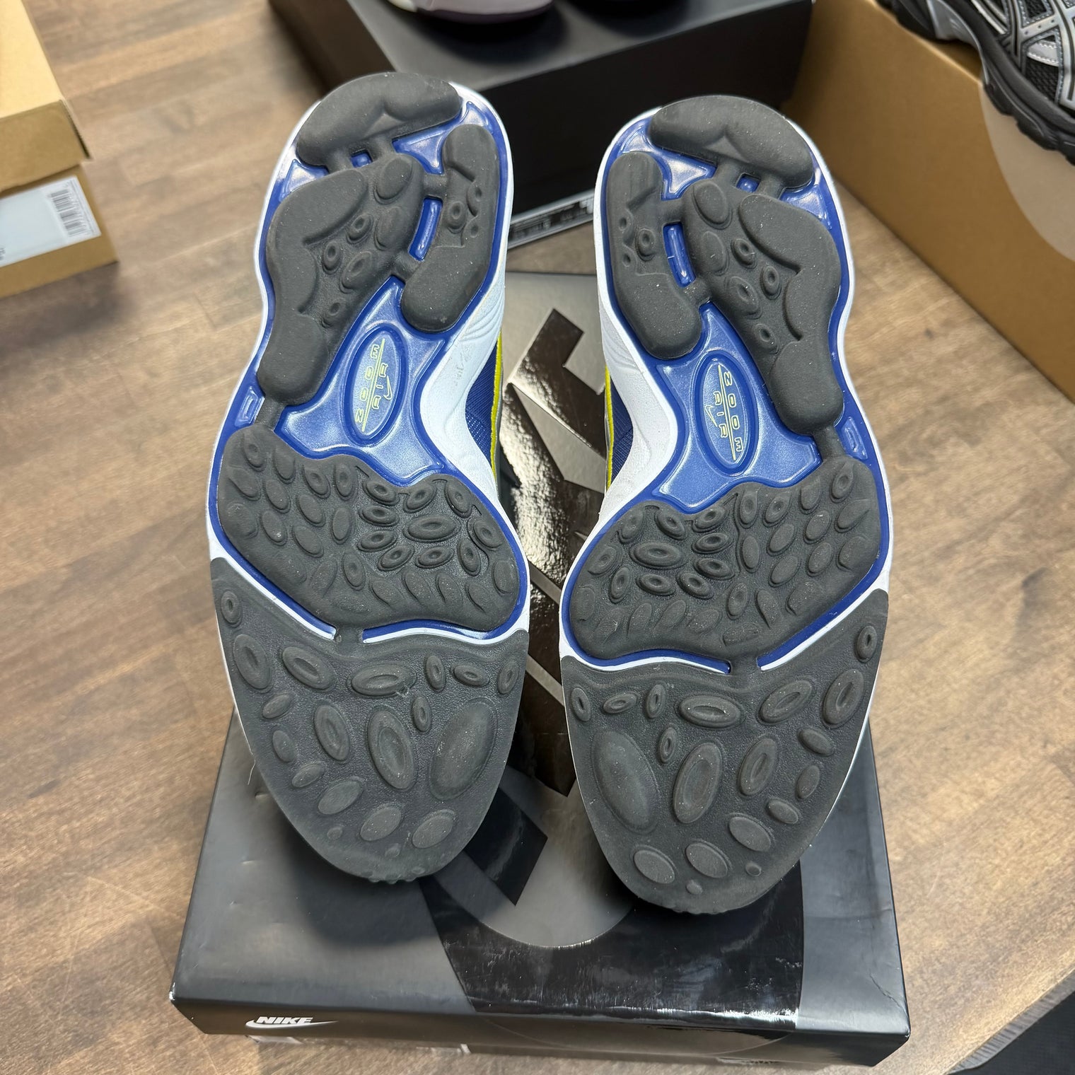 Deep Royal Yellow Strike Nike Air Zoom Spiridon SP (USED)