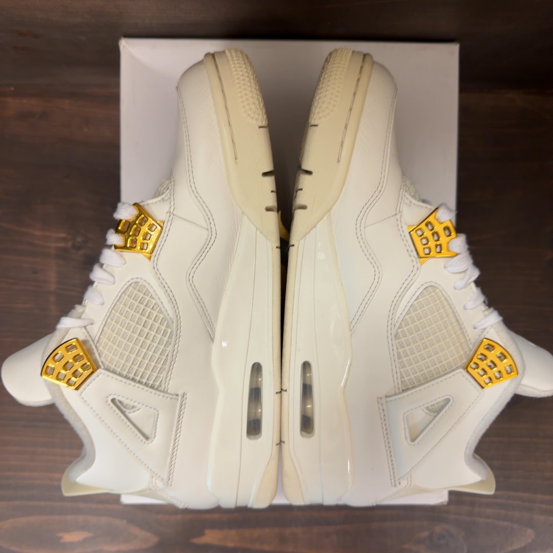 Jordan 4 Retro Metallic Gold (Women's) - Image 5