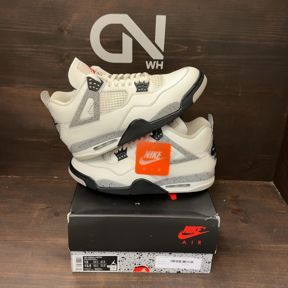 Jordan 4 Retro White Cement (2025) - Image 1