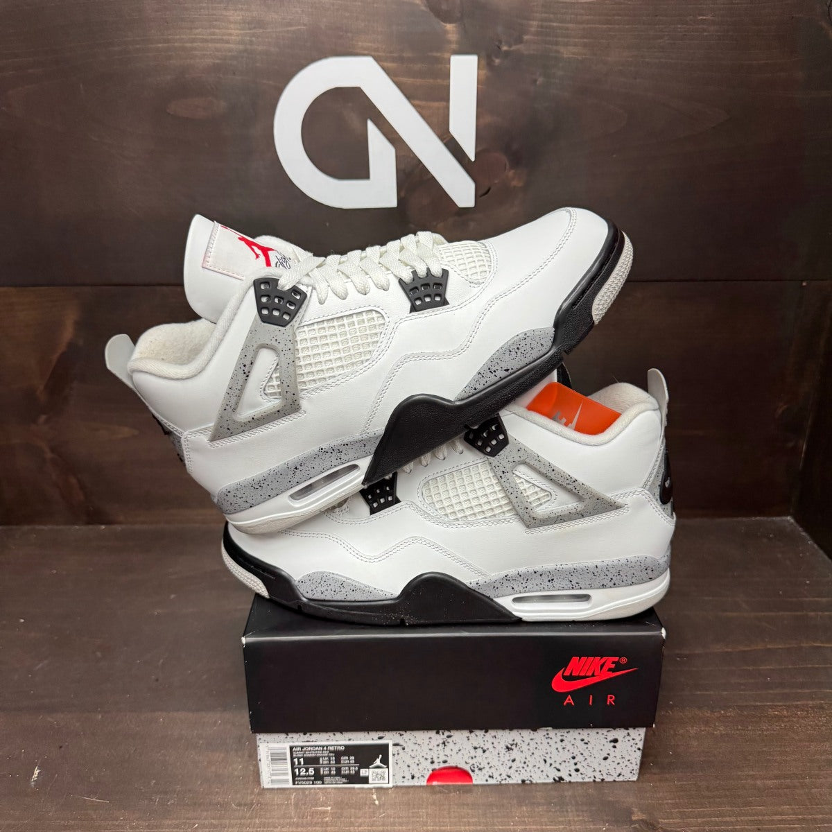 Jordan 4 Retro White Cement (2025) - Image 1