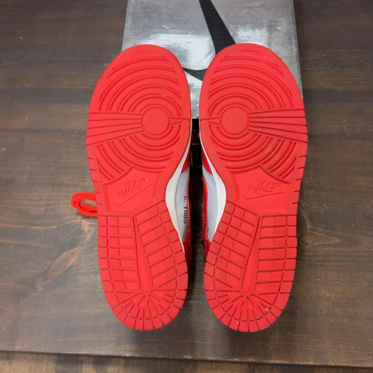 Nike Dunk Low Off-White University Red - Image 8