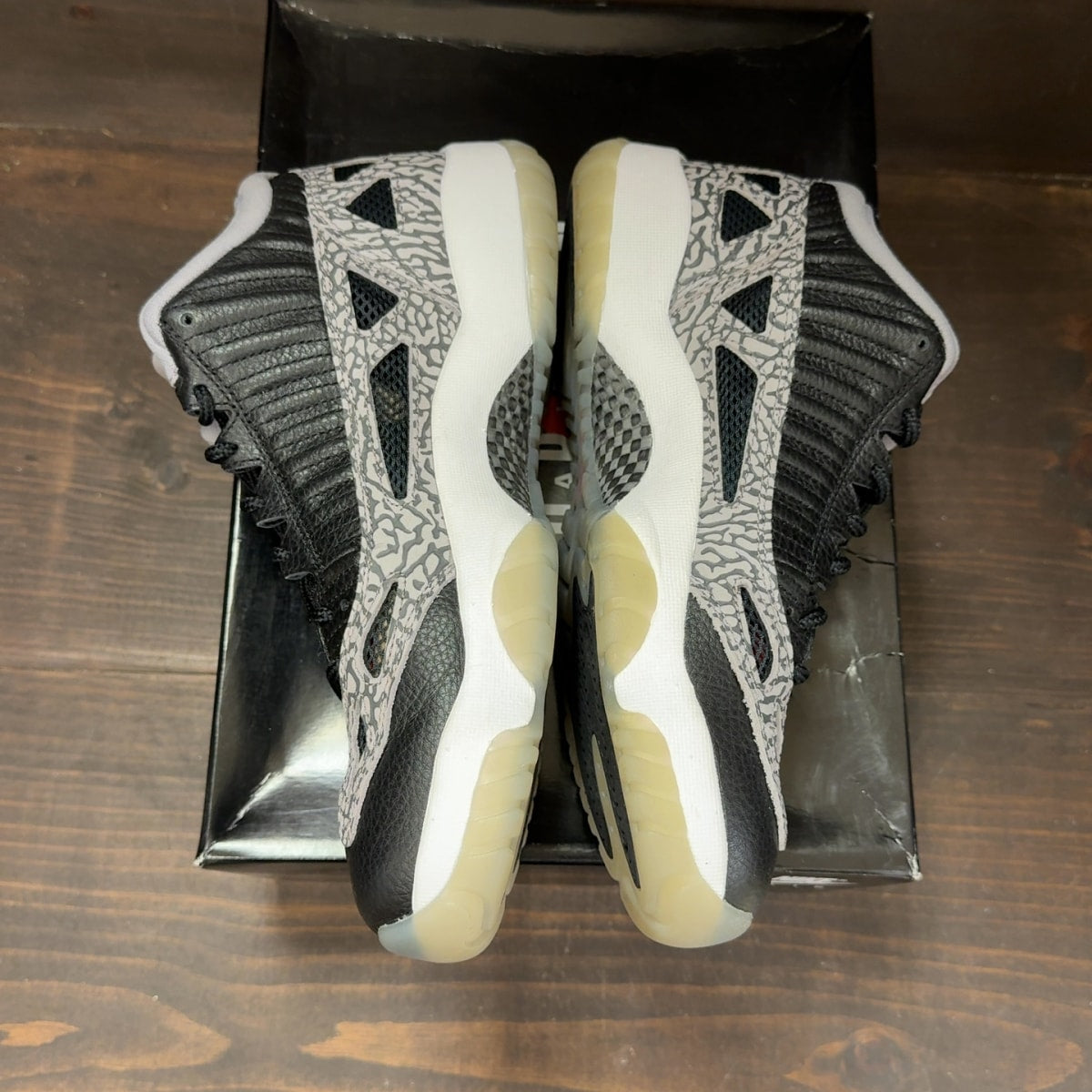 Jordan 11 Retro Low IE Black Cement - Image 4