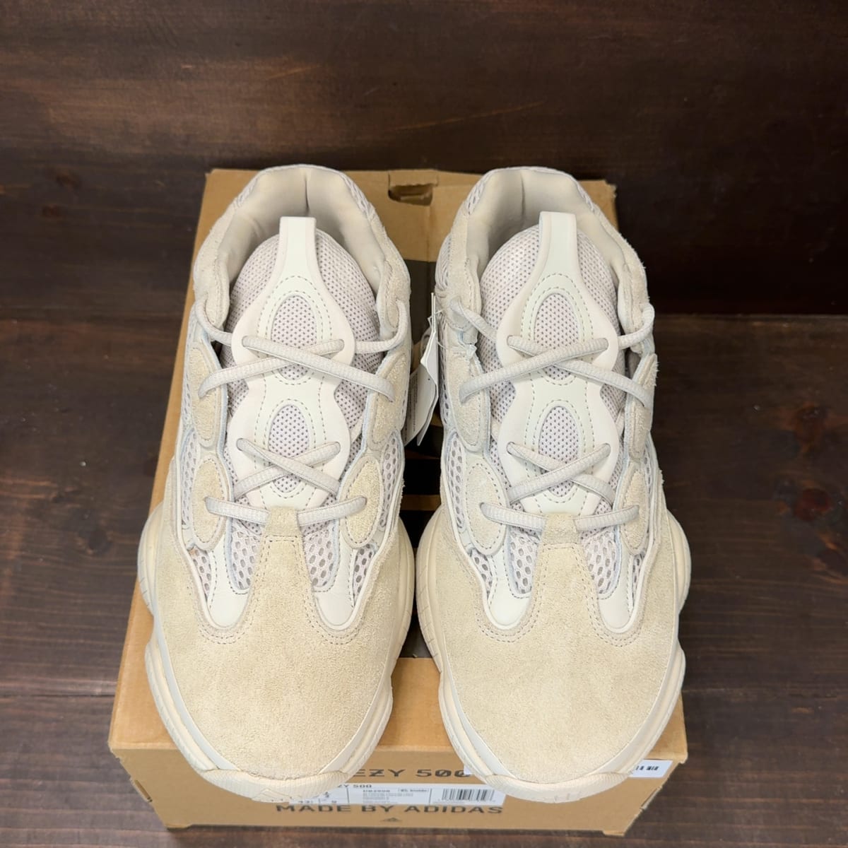 adidas Yeezy 500 Blush Size 9.5 (Pre-Owned) - tag