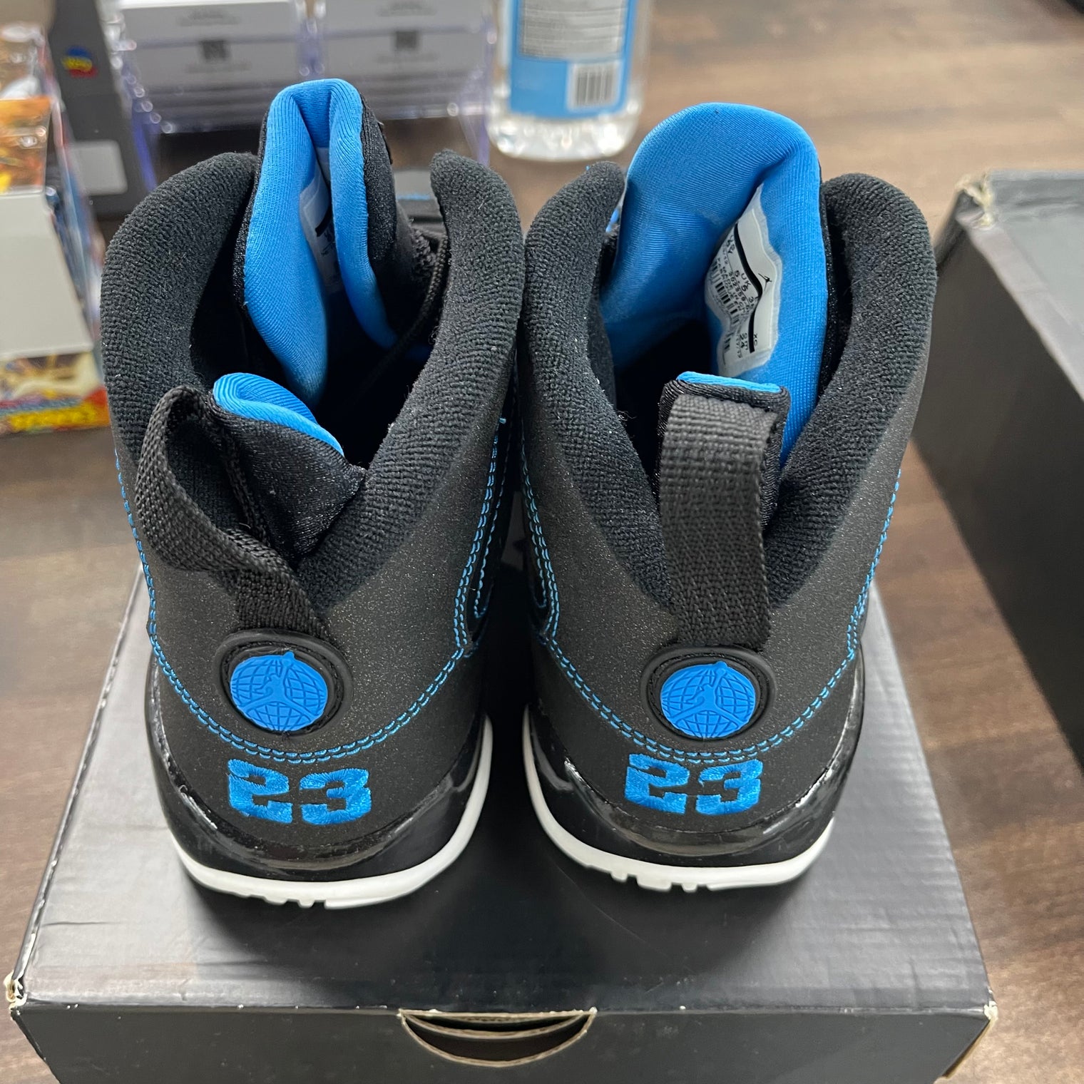 (GS) Photo Blue Black Bottom Jordan 9 (USED,No Box)