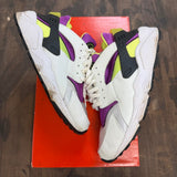 Nike Air Huarache Run Neon Yellow Magenta (2021) Size 10.5 (Pre-Owned) - Image 1