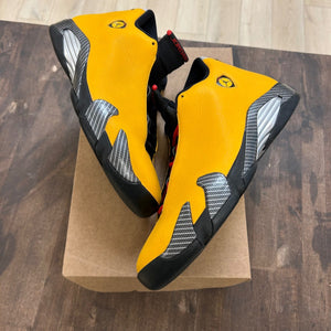 Jordan 14 Retro University Gold Size 11 (Pre-Owned) - Image 1