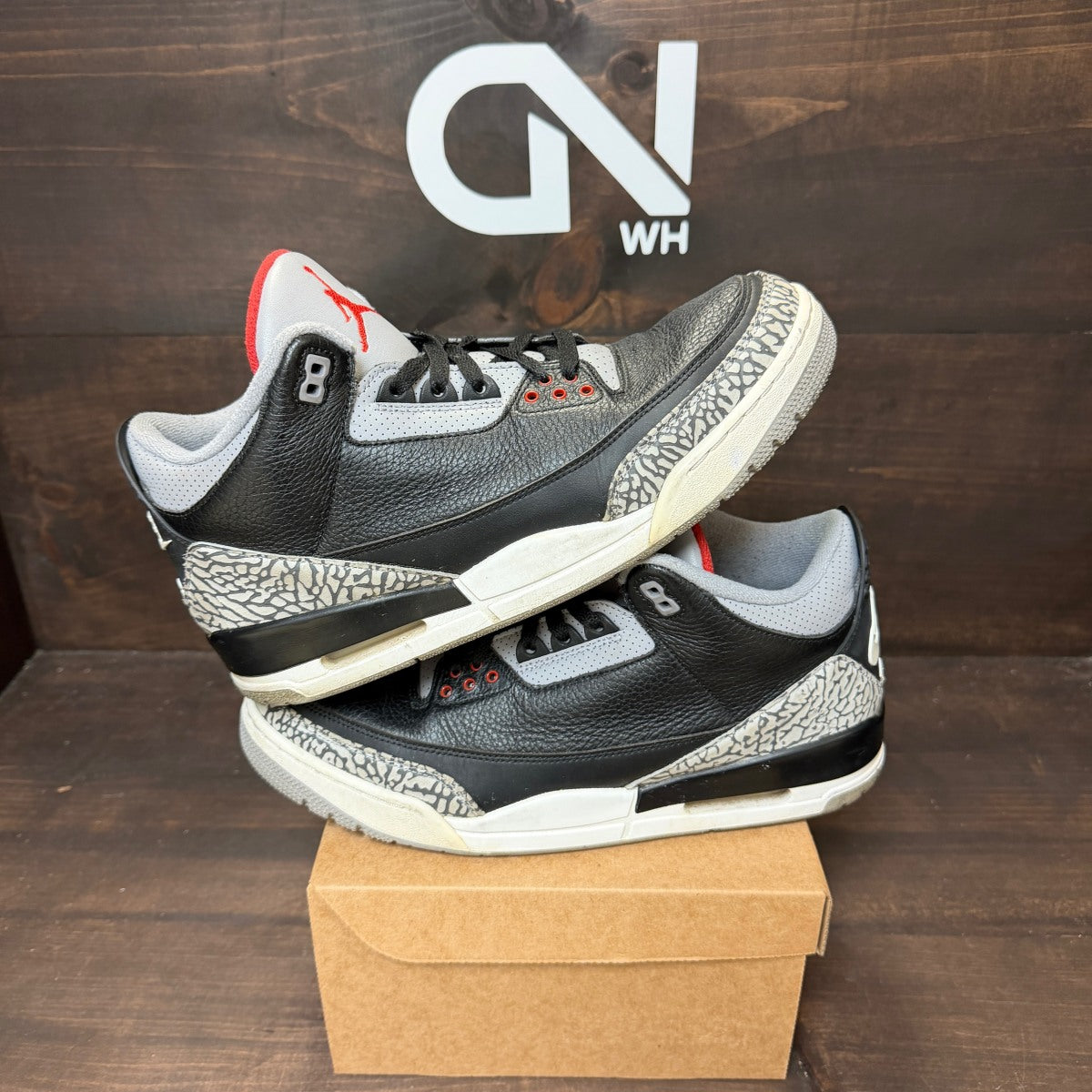 Jordan 3 Retro Black Cement (2018) Size 12 (Pre-Owned) - Image 1