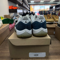 Navy Snake Skin Jordan 11 Retro Low (USED, No Box)