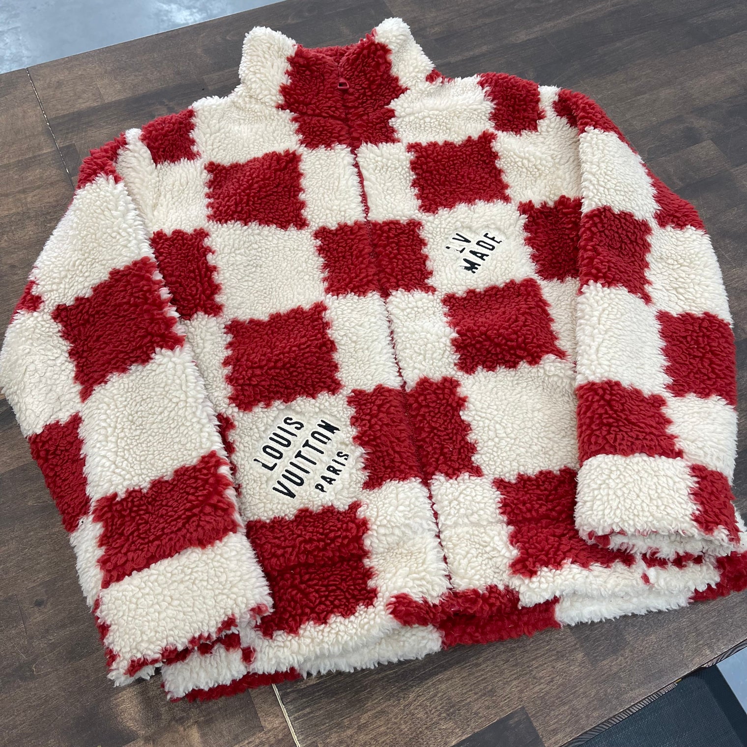 Louis Vuitton Nigo Jacquard Damier Fleece Blouson (Lightly Worn)