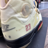 Jordan 5 Retro Off-White Sail (US 13) (Lightly Worn) Size 13 (Pre-Owned) - Image 7